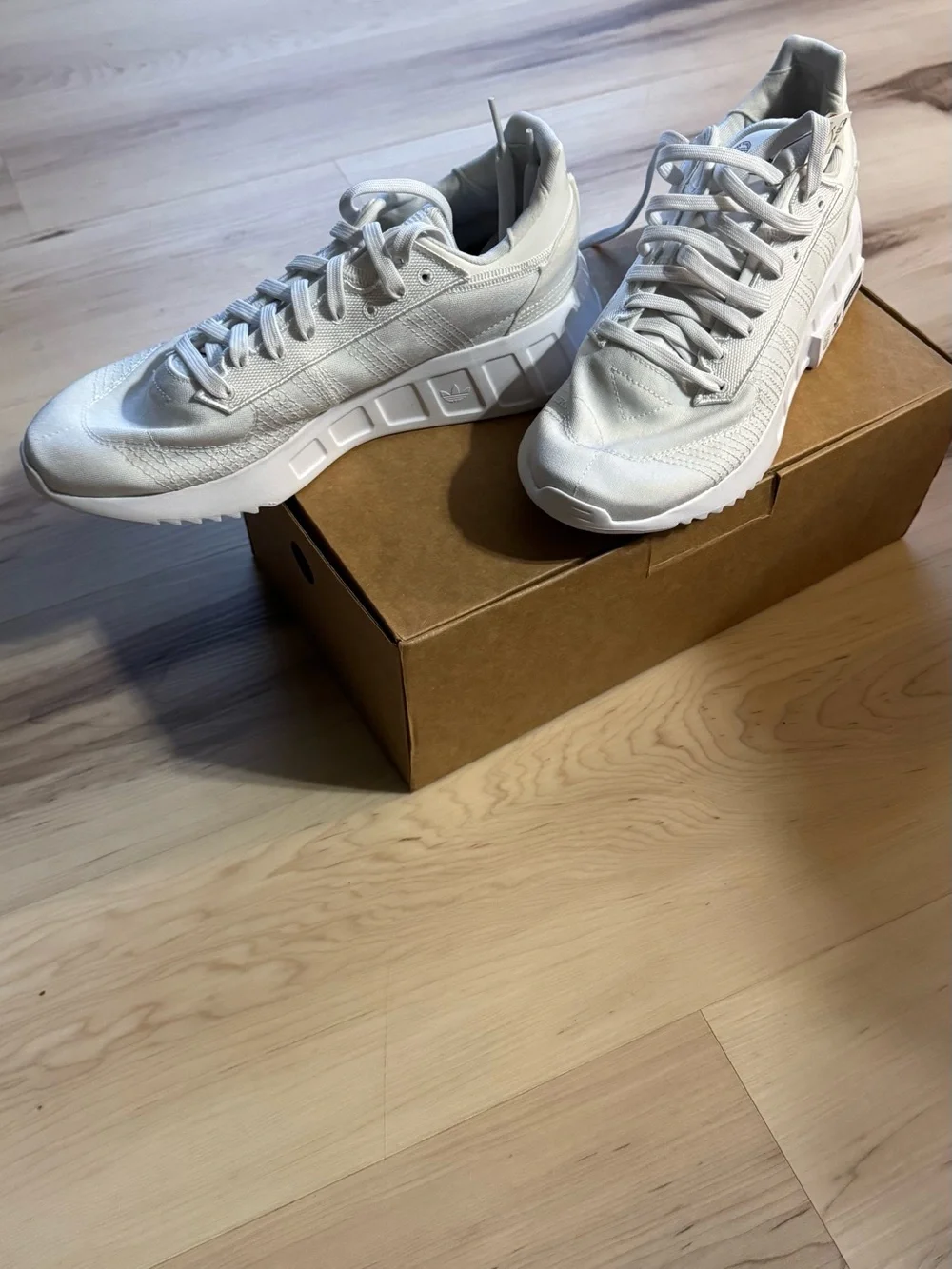 adidas Geodiver Primeblue White Chunky Sole Sneakers